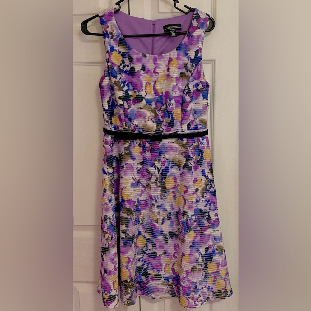 R&M Richards Petite Floral Sleeveless Dress Size 6P